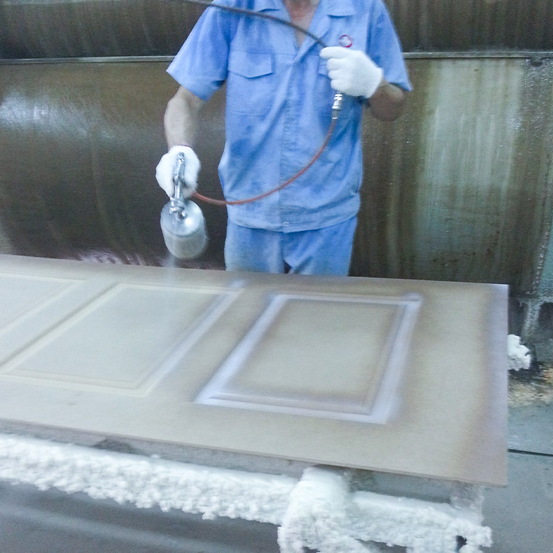 LM505A PVC Vacuum Press lim for tredører
